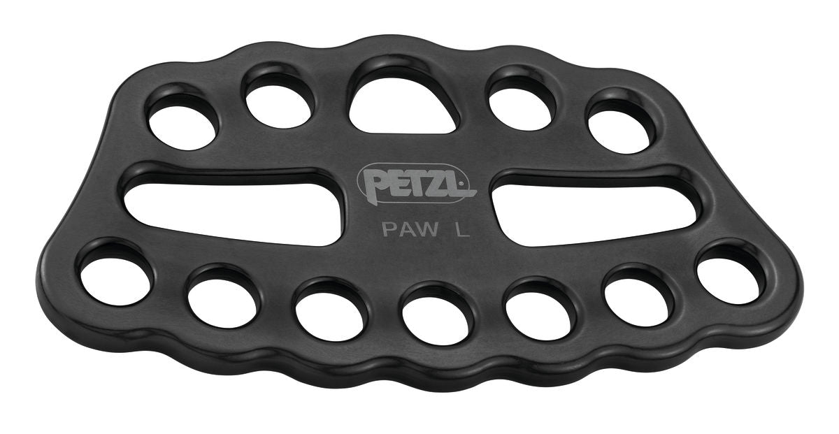 Placa Petzl Paw Rigging (táctica): disponible en tres tamaños. La placa de montaje PAW sirve para organizar la estación de trabajo y crear sistemas de anclajes múltiples. – Ahora disponible en MTN Shop US. - imagen 5