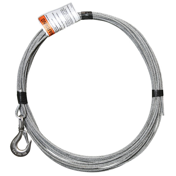 Conjunto de cable de alambre galvanizado 3/16 ″