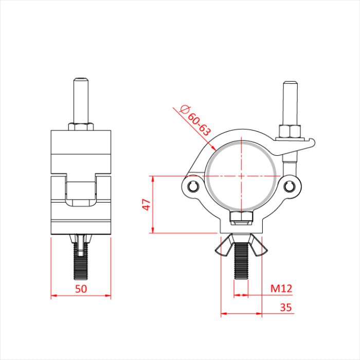 Doughty All Weather Mammoth Hook Clamp - imagen 2