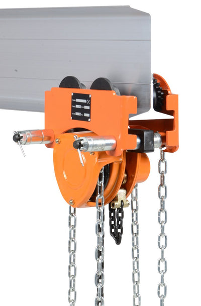 Vestil Manufacturing Corp Low Headroom Combination Chain Hoist/Trolley– – Now available at MTN Shop US.