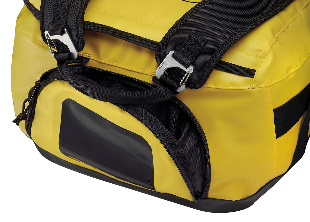 Black and yellow Petzl Duffel 65L backpack. - imagen 3