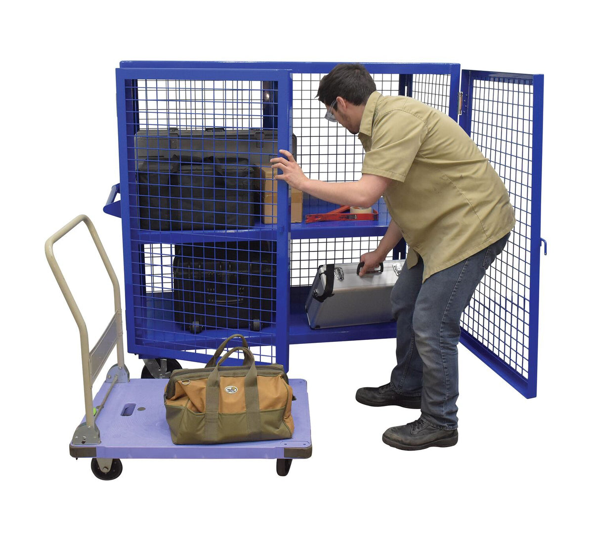 Vestil Manufacturing Corp Welded Security Cart– – Now available at MTN Shop US. - imagen 4