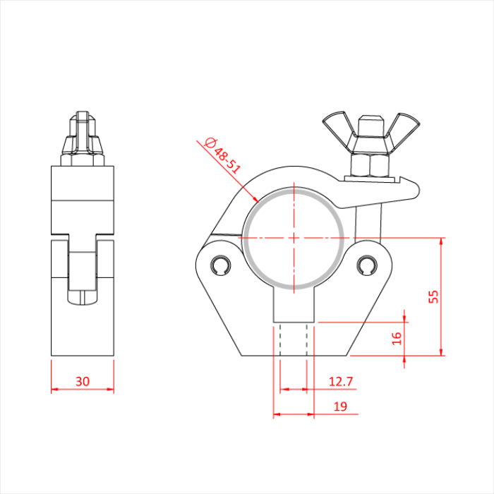 Doughty Slimline Doughty Half Coupler - imagen 3