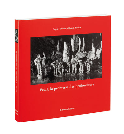 Cover of 'The Petzl Book' featuring brand history and innovations.