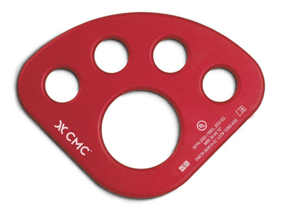 CMC Anchor Plate, compact rigging anchor plate with multiple carabiner holes, SKU 300615, alternate view