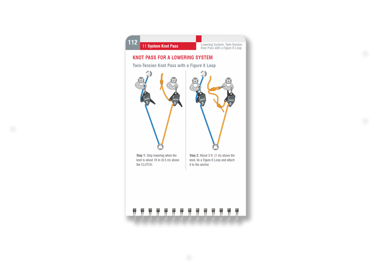 Guía de campo para técnicos de rescate con cuerdas CMC, guía de campo de bolsillo para técnicos de rescate con cuerdas, vista detallada - imagen 3