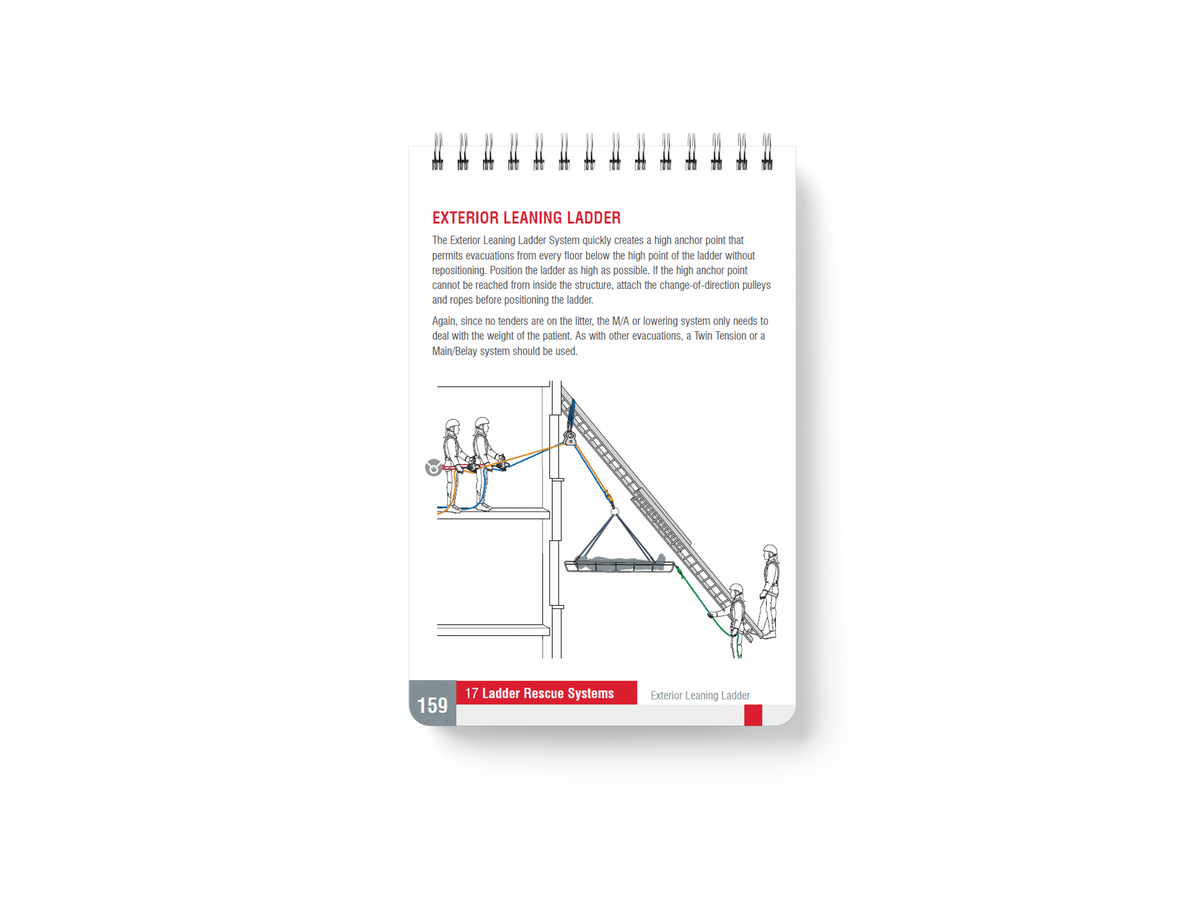 Guía de campo para técnicos de rescate con cuerdas CMC, guía de campo de bolsillo para técnicos de rescate con cuerdas, detalle de primer plano - imagen 6