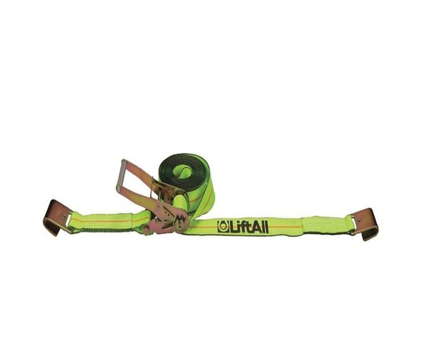 W/Flat Hook 10K Tuff-Edge Adjustable End Strap Load Hugger Tiedown - imagen 2