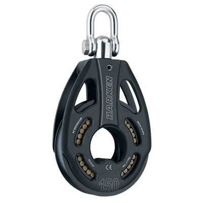 Harken 150mm Black Magic Single Pulley- Swivel– Harken 150mm Black Magic Single Pulley- Swivel: Black Magic Air pulleys offer exceptional strength-to-weight ratios and feature free-rolling, high-load roller bearings, making them well-suited for handling both high dynamic and static loads, especially in situations where friction is a concern. – Now available at MTN Shop US.