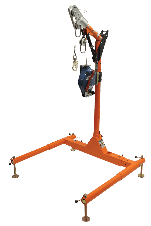 5pc Confined Space Davit System with 12" to 29" Offset Davit Arm and SRL-R