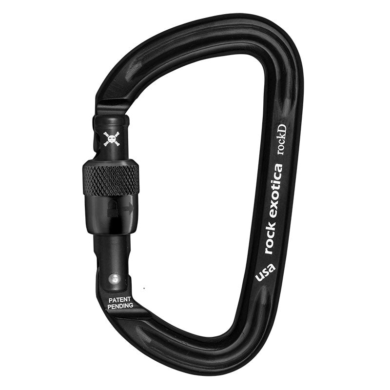 Rock Exotica rockD Screw-Lock Carabiner– The rockD is the carabiner of choice when seeking the highest strength in a standard-sized aluminum frame. – Now available at MTN Shop US. - imagen 2