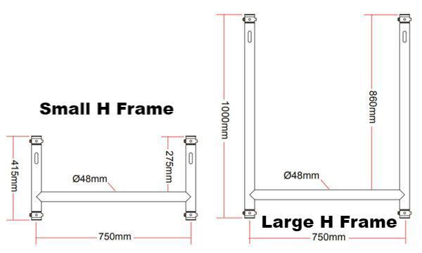 Doughty H Frame Assembly Dimensions - MTN SHOP - imagen 3