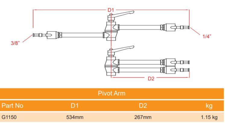 Doughty Pivot Arm- 360 Rotating Elbow is supplied by MTN Shop EU - imagen 2