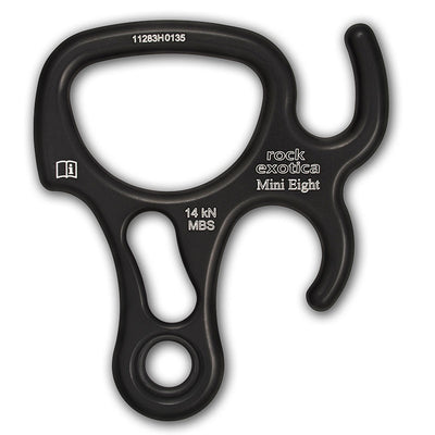 Rock Exotica MiniEight Descender– The MiniEight features side ears that let you easily adjust friction and accommodate a wide range of rope sizes. Additionally, – Now available at MTN Shop US.