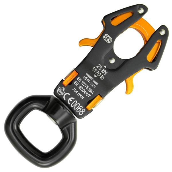 Kong Frog 360 "Textile Friendly" Swivel– The Kong Frog 360 combines the popular FROG connector a smooth, textile friendly swivel. The connector can connect directly to textiles and allow for no-twisting lanyards. The innovatively engineered closing system of the gates allows a quick and safe directional connection. – Now available at MTN Shop US. - imagen 2