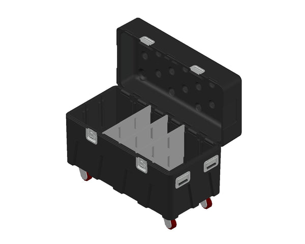 Mountain Productions BOX®: Spektrum Series LG Insert Package - Quad Storage Compartments– MTN BOX: Spektrum Series LG insert package creates 2 large storage compartments and 2 smaller storage areas for rigging, fall protection, tool storage, & more. – Now available at MTN Shop US.