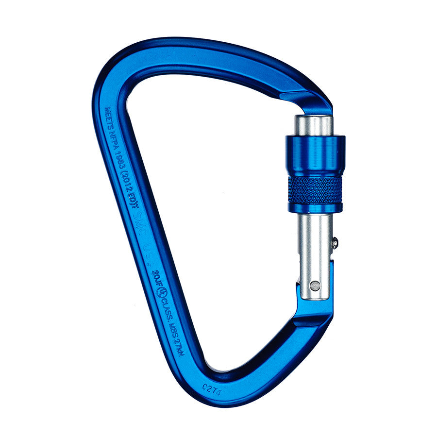 PMI SMC Kinetic Screw-Lock Carabiner – NFPA– The SMC Kinetic Carabiner meets all of your personal protection requirements. Screw-gate .98" opening with key lock nose. Ideal for at height work; Lightweight – Now available at MTN Shop US. - imagen 3