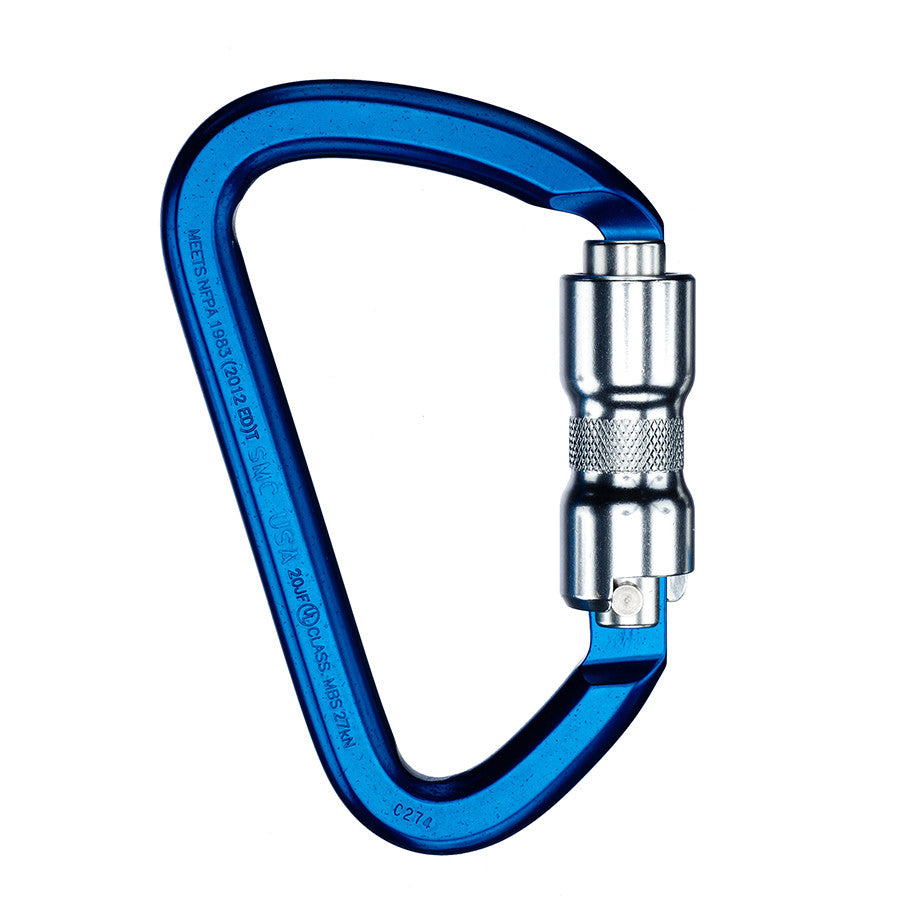 PMI SMC Kinetic Dual-Lock Carabiner – NFPA– The SMC Kinetic Carabiner meets all of your personal protection requirements. Key lock noses and .98" dual action twist-gate opening. Lightweight for at height – Now available at MTN Shop US. - imagen 3