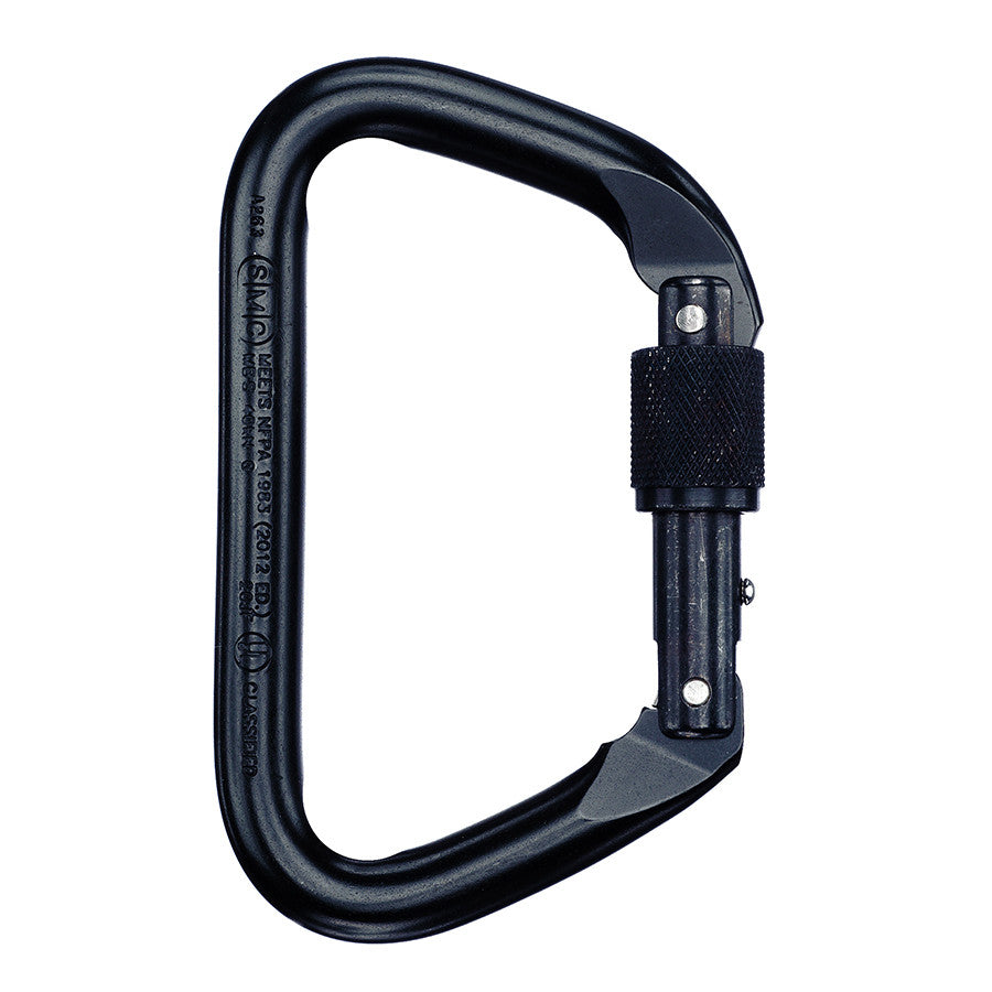 PMI SMC Large Locking D Steel Carabiner – NFPA– The SMC Large Locking D Steel Carabiner – NFPA is ideal for usage by fire and rescue professionals. Zinc-coated finish great for tactical use. Stainless steel option available – Now available at MTN Shop US. - imagen 6