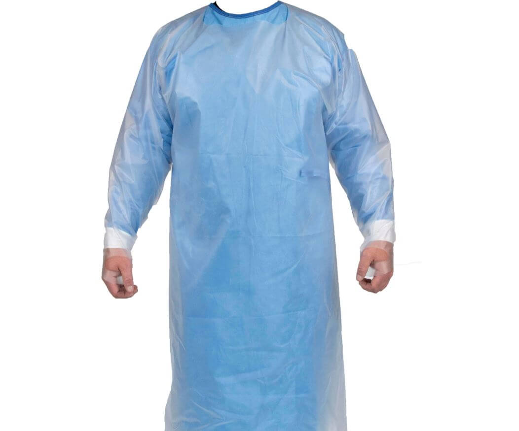 Bata protectora de vinilo reutilizable y antimicrobiana MTN (paquetes múltiples): estas batas protectoras de vinilo antimicrobianas están diseñadas para ajustarse como una bata de aislamiento/no quirúrgica estándar. Se puede usar varias veces. Compra ahora. – Ahora disponible en MTN Shop US. - imagen 3