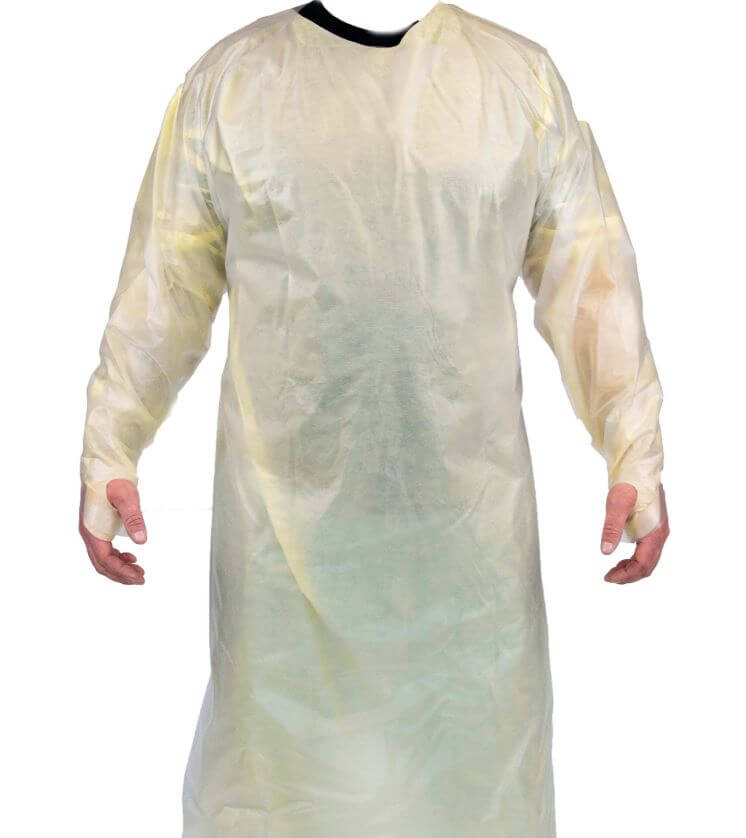 Bata protectora de vinilo reutilizable y antimicrobiana MTN (paquetes múltiples): estas batas protectoras de vinilo antimicrobianas están diseñadas para ajustarse como una bata de aislamiento/no quirúrgica estándar. Se puede usar varias veces. Compra ahora. – Ahora disponible en MTN Shop US. - imagen 5