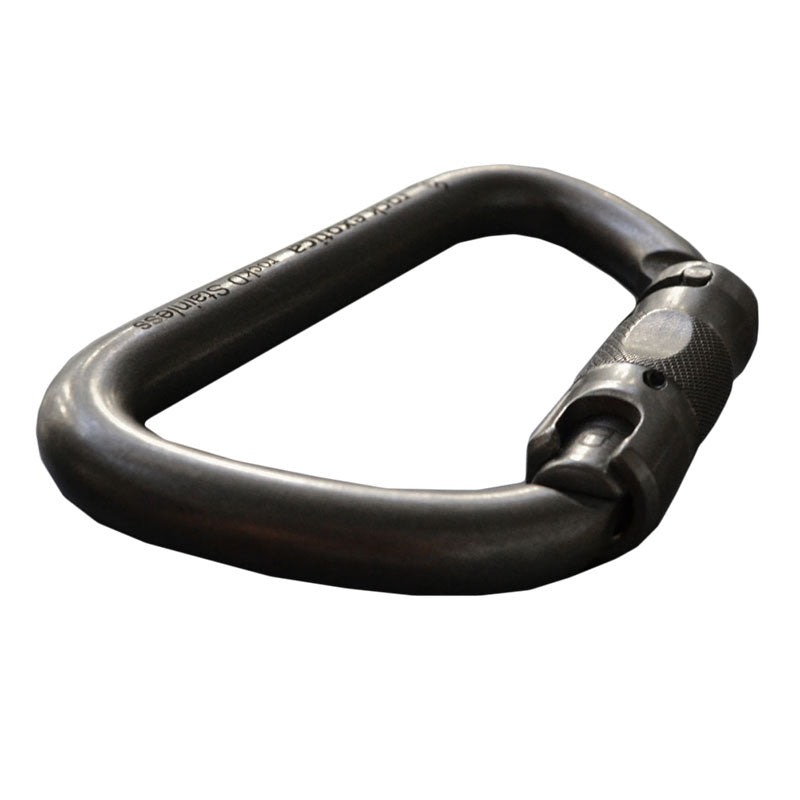Rock Exotica rockD Stainless Auto-Lock Carabiner– The rockD Screw-lock offers impressive strength in a compact stainless steel frame. We construct the rockD stainless with all stainless steel components. – Now available at MTN Shop US. - imagen 3