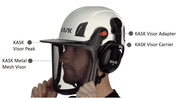 KASK Zenith Visor Adapter– This is a helmet visor adapter allowing you to attach a removable Zen visor onto your KASK Zenith helmet. Turn your Zenith helmet to a highly functional one! – Now available at MTN Shop US.