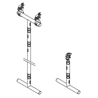 Doughty Modular Drop Arm Tee ⌀2'' (Aluminum) offered by MTN Shop