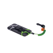 Black and green leash with a clip on a white background - imagen 2