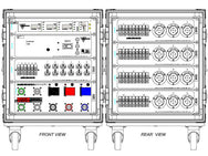 Motion Labs rolling rack PDU with front power meter, 5 wire cam input and thru, and breakered outputs in a shock-mounted ATA case - imagen 6