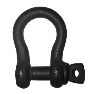 Green Pin Theatre Shackle SC small matte black shackle side view