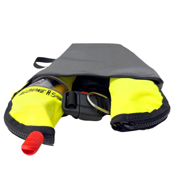KONG Autolife 150N life jacket showing manual activation handle and inflation tube detail - imagen 3