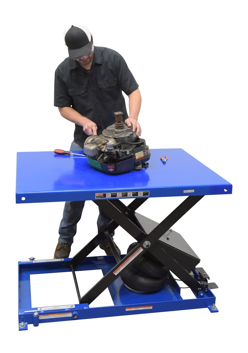 Vestil Manufacturing Corp Heavy-Duty Air Bag Scissor Lift Tables– – Now available at MTN Shop US. - imagen 5