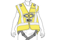 Petzl Hi-Viz Vest for NEWTON Harnesses – The NEWTON EASYFIT HI-VIZ fall arrest harness has a fluorescent-colored vest with reflective strips, making the worker highly visible. Easily donned due to EasyFit design. Available in 2 sizes. Shop now. – Now available at MTN Shop US. - imagen 2