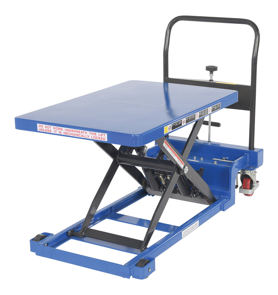 Vestil Manufacturing Corp Low Profile Scissor Cart w/ Auto-Shift