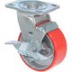 Vestil Manufacturing Corp Polyurethane Casters (Red Tread)