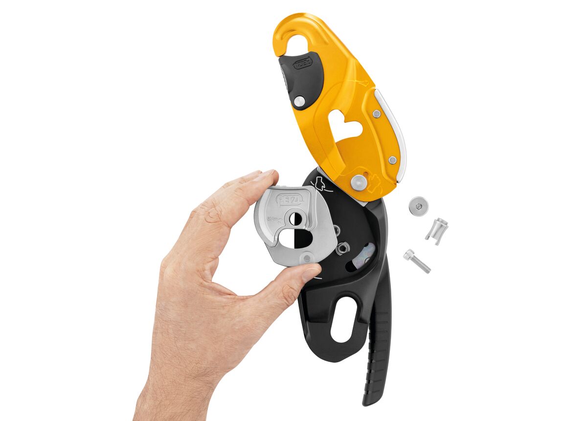 Descenso Petzl RIG con placa lateral extraíble y leva - imagen 4