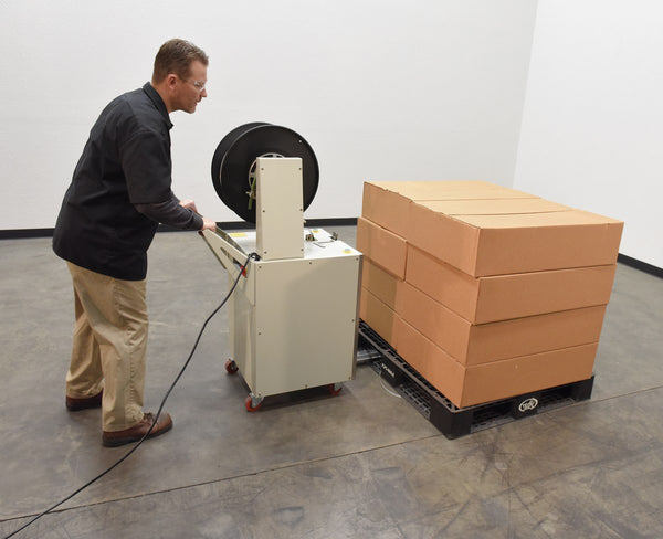 Vestil Manufacturing Corp Semi-Automatic Pallet Probe Strapping Machine– – Now available at MTN Shop US.