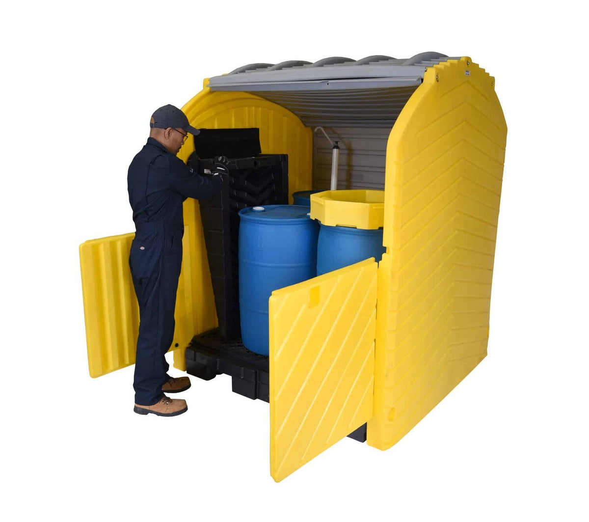 Vestil Manufacturing Corp Drum Storage Hard Top Containers– – Now available at MTN Shop US. - imagen 2