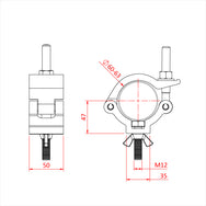 Doughty All Weather Mammoth Hook Clamp - imagen 2