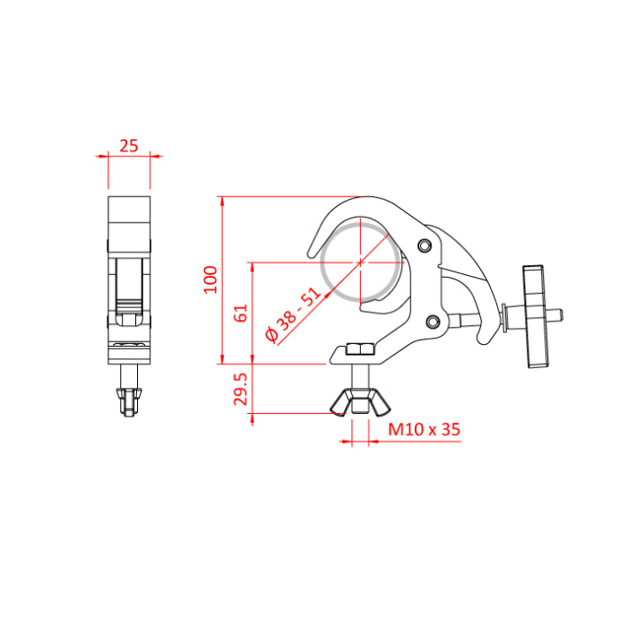 Doughty Lightweight Quick Trigger Clamp - imagen 3