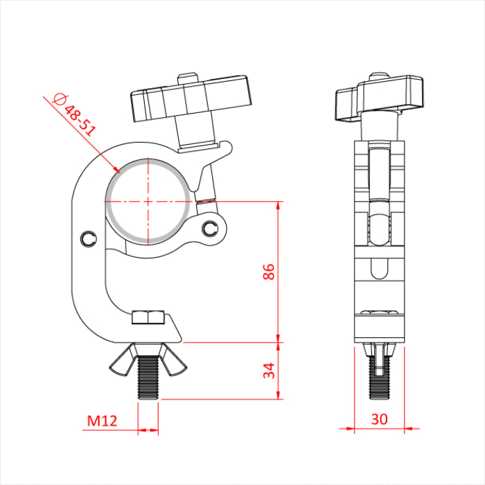 Doughty All Weather Trigger Hook Clamp - imagen 3
