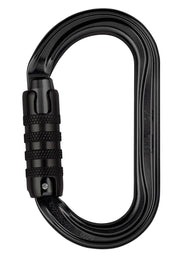 Petzl OK aluminum oval carabiner with TRIACT-LOCK  system, designed for optimal loading of wide cross-section devices. - imagen 5