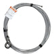 OZ Lifting 1/4" Galvanized / Stainless Steel Cable Assembly with Ball End Fitting and Swivel Hook with Latch