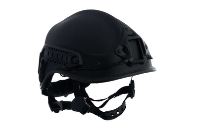 Casco de rescate PMI R6L Patroller en negro brillante con cubierta VAS
