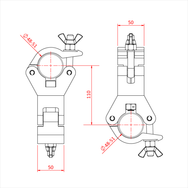 Doughty 90° Fixed Coupler - imagen 3