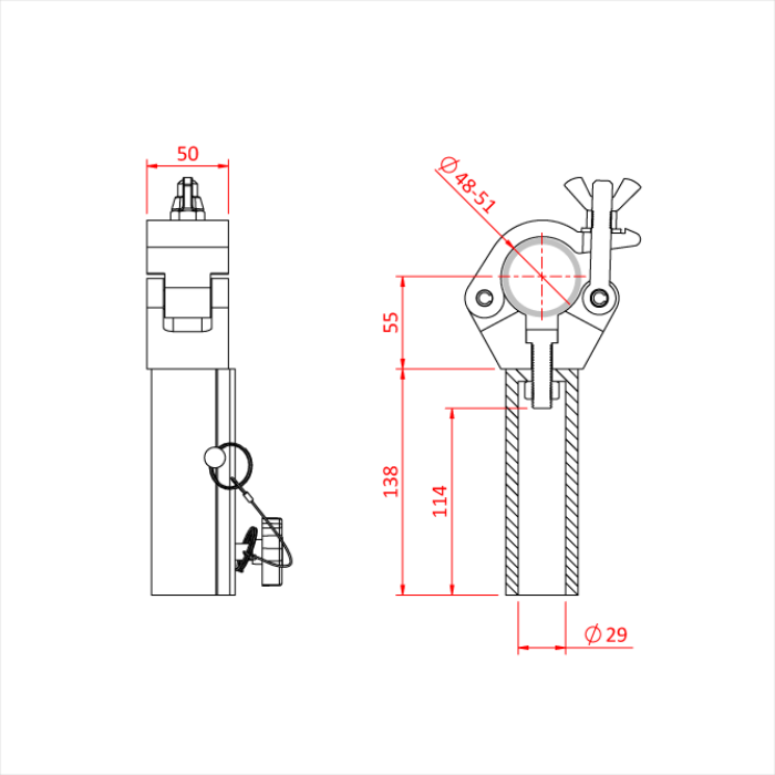 Doughty TV Quick Clamp - imagen 3