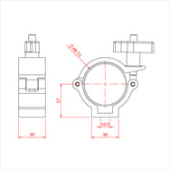 Doughty Super Lightweight Half Coupler - imagen 3