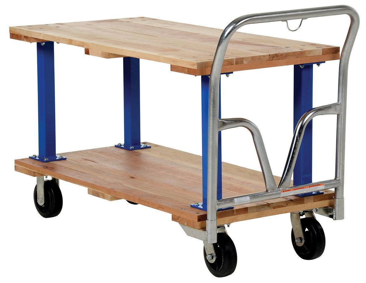 Carros con plataforma de madera dura de dos y tres pisos de Vestil Manufacturing Corp: ahora disponibles en MTN Shop US. - imagen 4