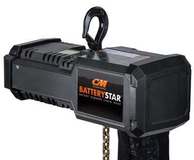 CM BatteryStar Hoist, battery-powered chain hoist with lifting hook